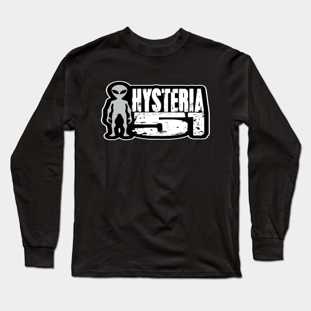 Hysteria 51: Mr. Hand - White Version Long Sleeve T-Shirt by Hysteria 51's Retro - RoundUp